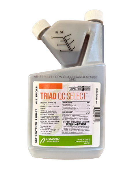 cadet herbicide label cdms Triad QC Select Herbicide