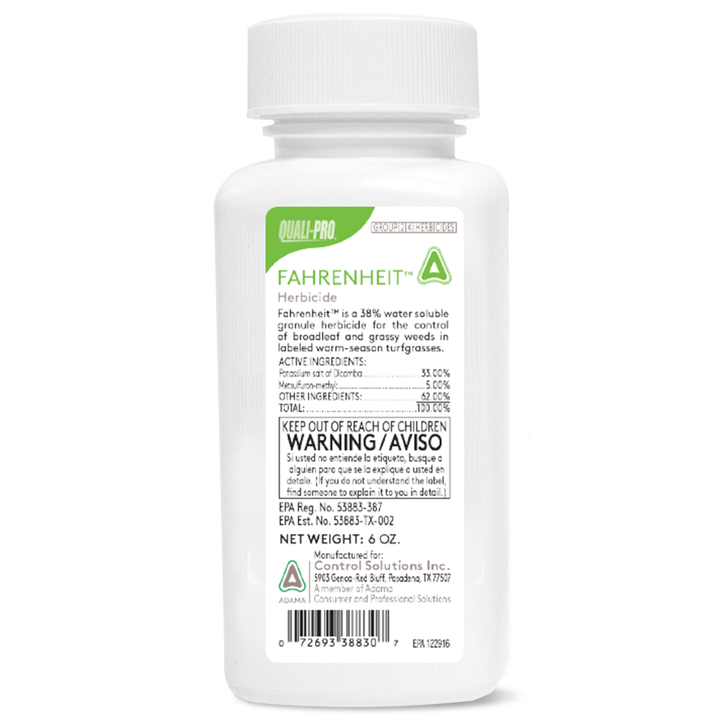aviator herbicide label Fahrenheit Herbicide – A to Z Lawn Supply